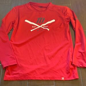 Red Long Sleeve Marucci Graphic Tee